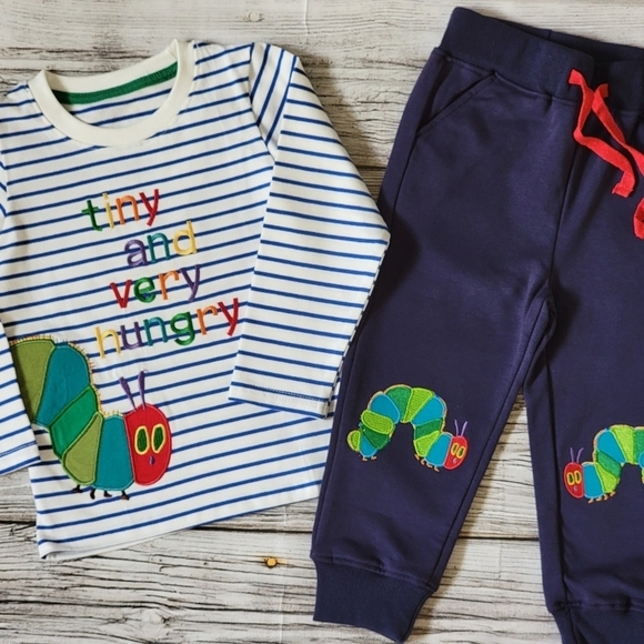 The Very Hungry Caterpillar Long-Sleeve Top and Pants Outfit NWT - Picture 12 of 12